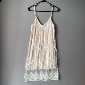 Charlotte Russe sz S lace spaghetti strap‎ midi dress